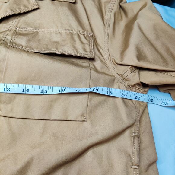 Uniqlo U Men's Khaki Cotton Canvas Utility Jacket Medium Military Inspired - Picture 10 of 11